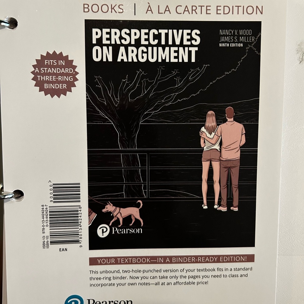Pearson Perspectives on Argument - Black and White Cover